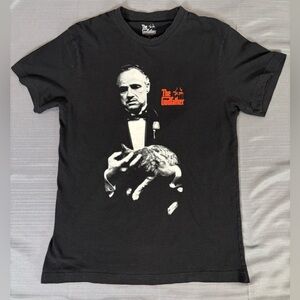The Godfather Marlon Brando Graphic T-Shirt L Black Movie Tee